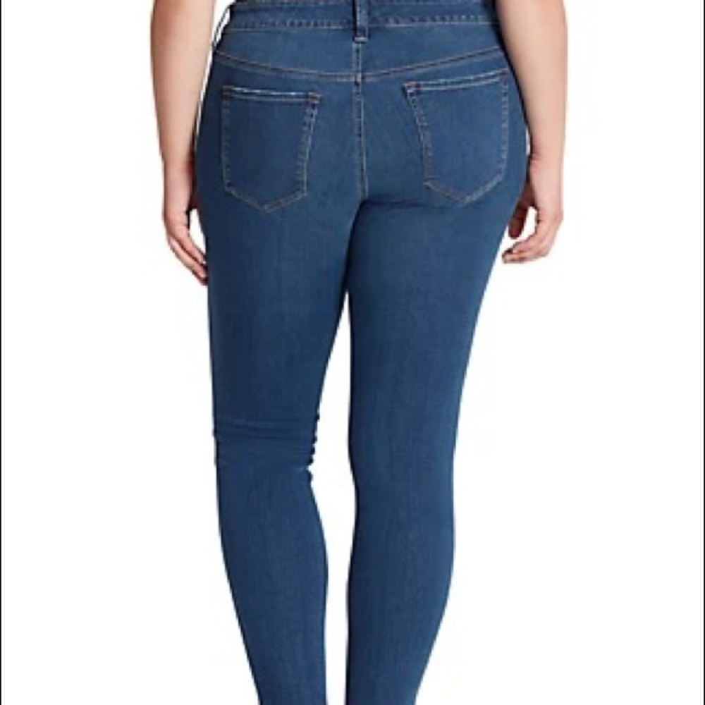 Jessica Simpson plus size kiss me ankle skinny jean - Picture 2 of 9